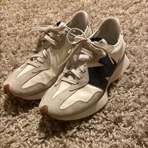 New Balance White and Gray Sneakers